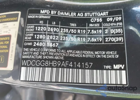 2010 Mercedes-Benz Glk 350 4Matic из США, поврежденный, VIN WDCGG8HB9AF414157